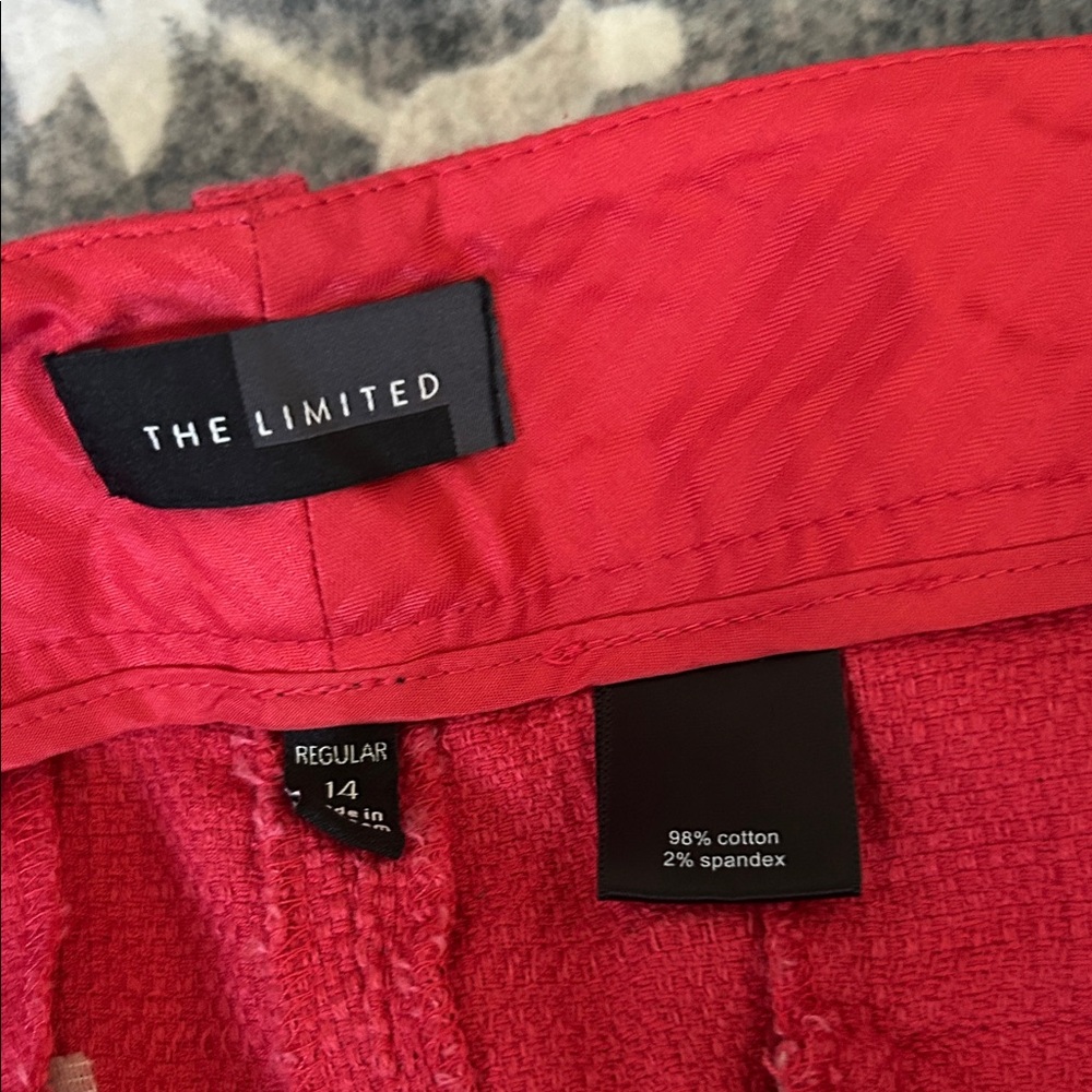 The Limited High Waist Red Women's Shorts - Picture 3 of 4